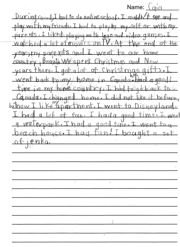 Caio, 8, Ontario