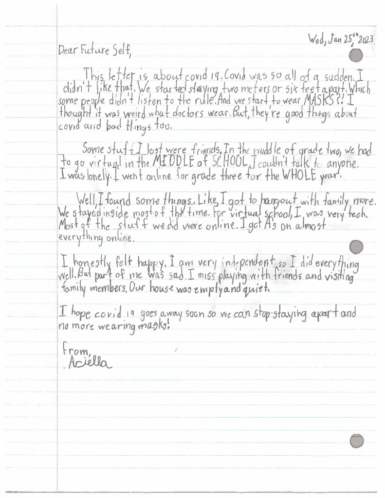Ariella, age 10, Ontario