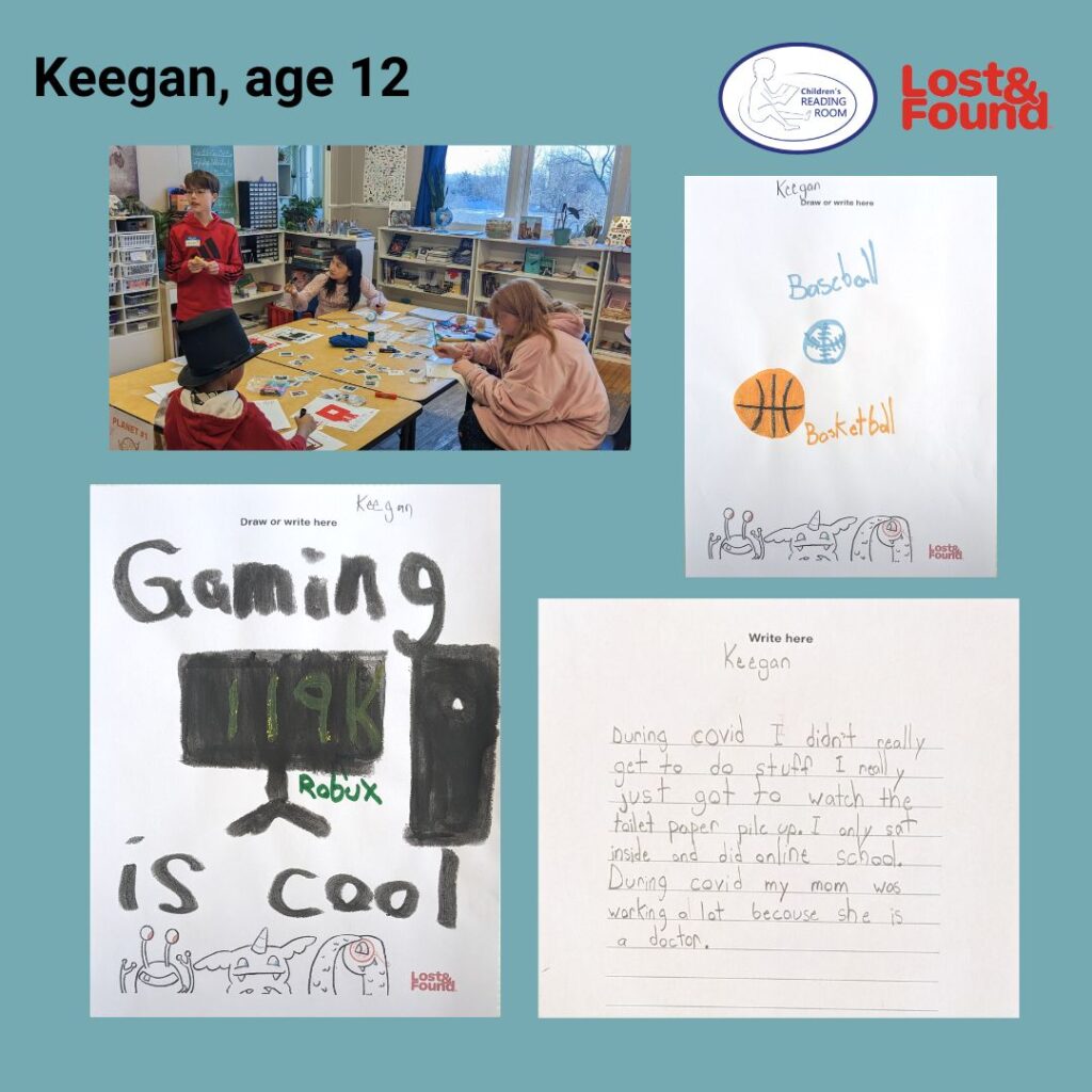 Keegan, age 12, Ontario