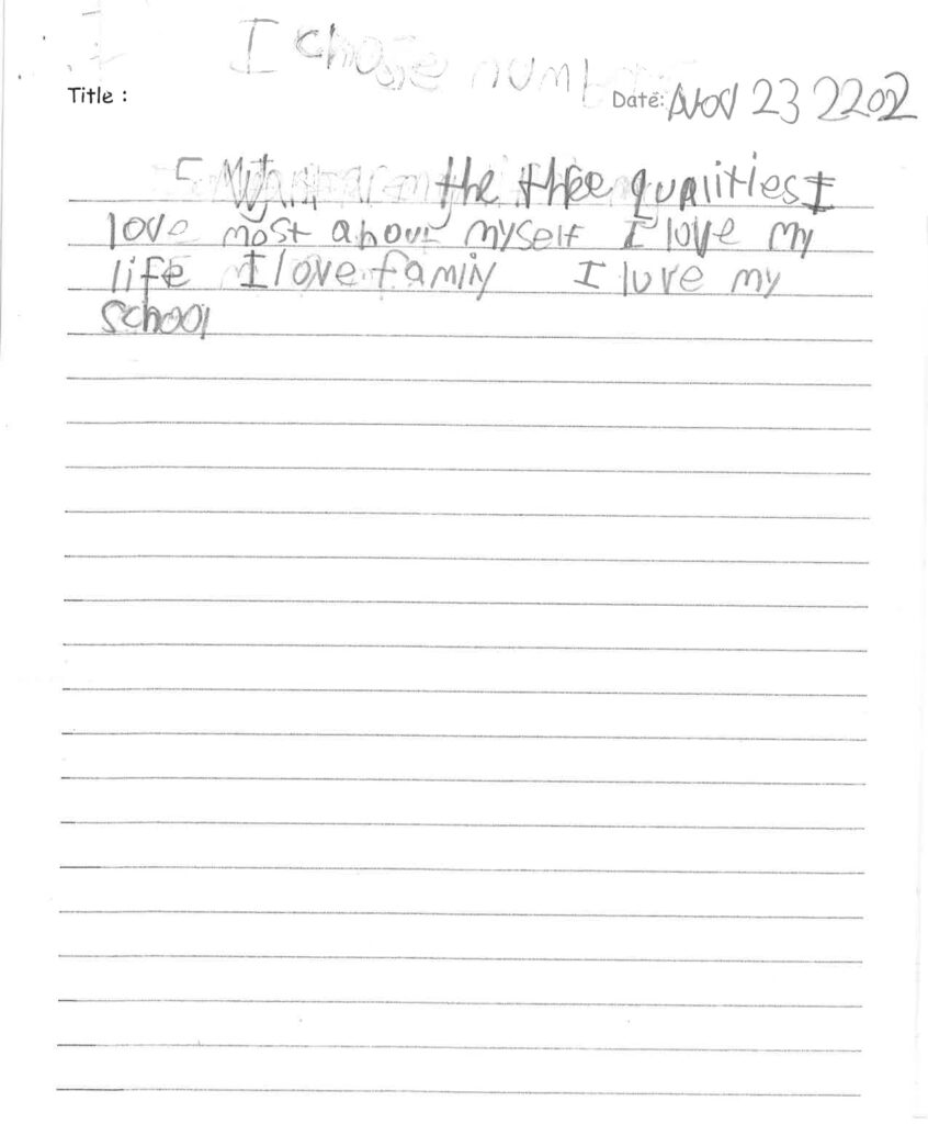 Neaveh, age 8, Ontario