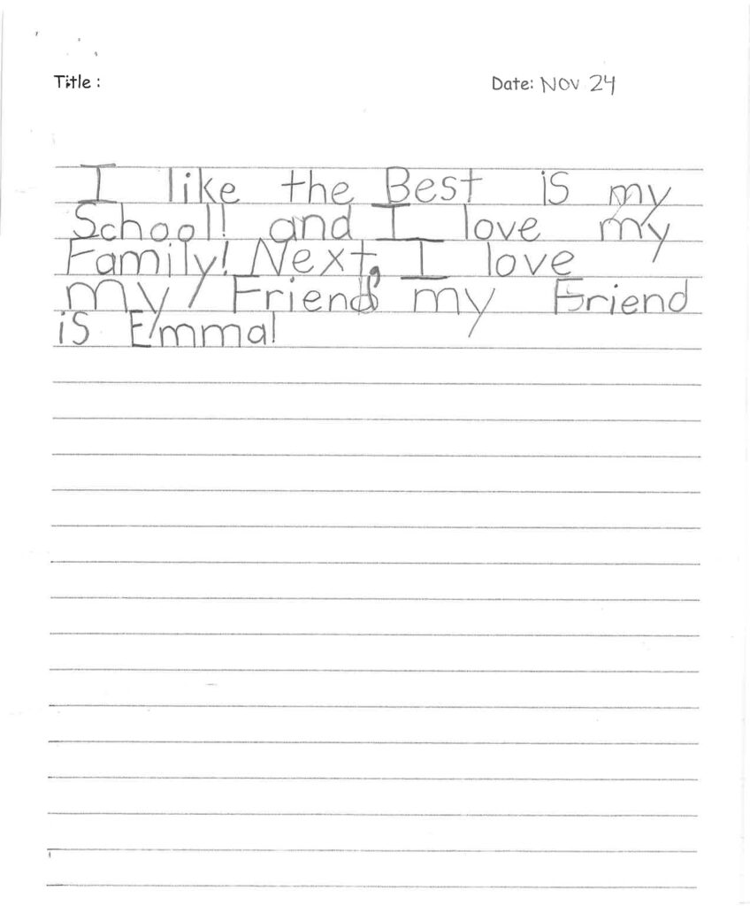 Silvina, age 6, Ontario